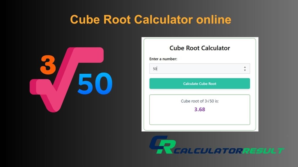 Cube Root Calculator free online