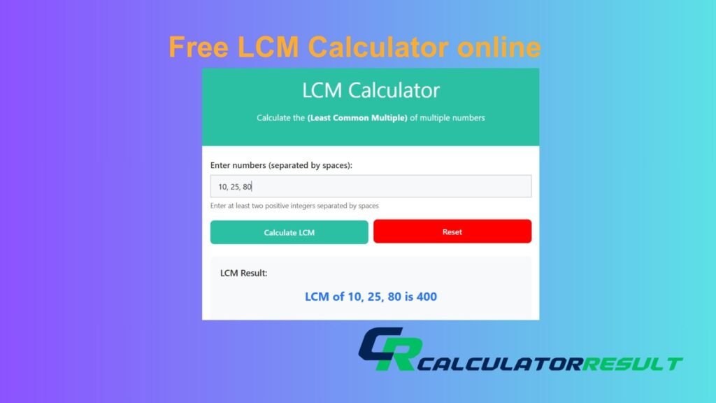 LCM Calculator